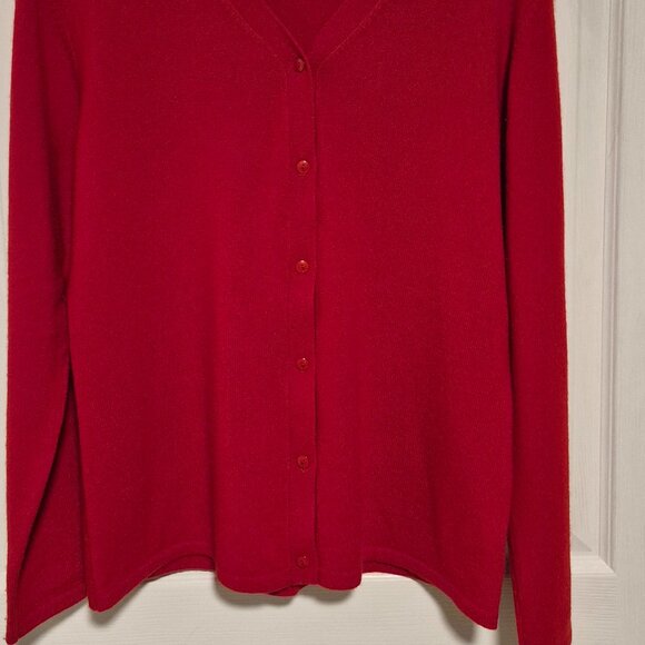 Jax Bold Red Button-Up Cardigan - Picture 2 of 6